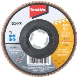 Makita szárnytárcsa X-Lock 125x22, 23 mm Z80 Zirkon D-76021 (D-76021)