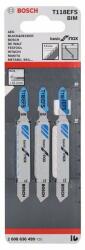 Bosch Fűrészlap dugattyús fűrészhez T 118 EFS Basic for Inox (3 db) 2608636499 (2608636499)