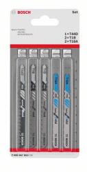 Bosch Fűrészlap készlet oszcilláló fűrészhez (dupla bütykös szár) 5 db 2608667853 (2608667853)