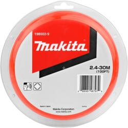 Makita nylon szál 2, 4 mm, narancs, 30 m, speciális akkumulátoros gépekhez E-01806 (E-01806)