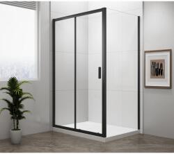 SAPHO POLYSAN EASY LINE BLACK oldalfal, 900mm, matt fekete profil/transzparent üveg (EL3315B) (EL3315B) - szaniteresklimacenter