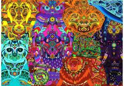 Brain Tree 2101003 - Tribal Animals - 1000 db-os puzzle (2101003)