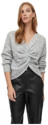 VILA Pulovere Femei Knit Otrera Rev L/S - Super Light Grey Vila Gri EU L