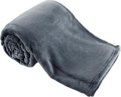 TEMPO KONDELA TEMPO-KONDELA DALAT TIP 1, pătură de pluş, gri închis, 120x150 cm Patura