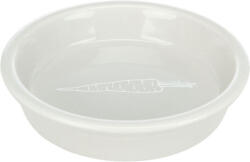 TRIXIE castron din ceramică cu model de morcov (Gri deschis, albastru deschis, coral, verde; 200 ml / ø 14 cm) (60804)
