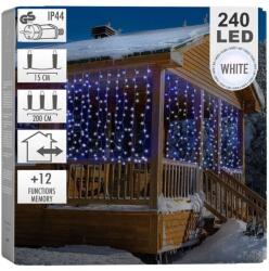  Fényfüggöny hidegfehér, 240 LED