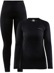 Craft Core Warm Baselayer black Női termál szett M