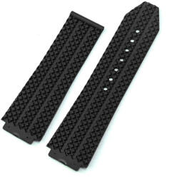  Curea tip Hublot silicon neagra - ceas-shop