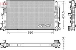 DENSO Radiator, racire motor DENSO DRM17117