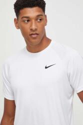Nike edzős póló fehér, sima - fehér S