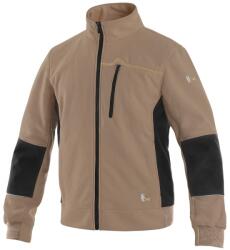 CXS Hanorac cu fermoar pentru bărbați CXS TEXAS - Bej / neagră | 3XL (1520-136-270-97)