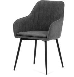 Artium Szürke Karos Étkezőszék Szövet Kárpitozással. DCL-221 (DCL-221_GREY2)