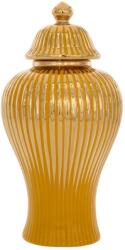 Iliadis Alexandros Vaza din ceramica Yellow Gold cu capac 35 cm (88129)