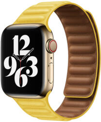 Apple Watch sárga bőr szíj 42/44/45/46/49mm
