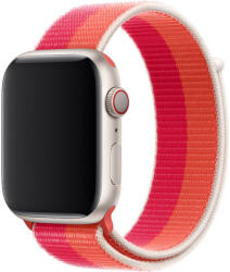 Apple Watch piros-hibiszkusz szövetszíj 42/44/45/46/49mm