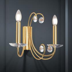 Orion Aplica de perete stil clasic cu cristal K9 ARIANE 2L aurie (WA 2-1374/2 gold-matt OR)