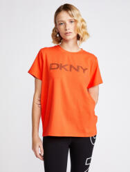 DKNY Striped Logo Tricou DKNY | Portocaliu | Femei | XS