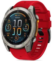 Tech-protect Silicone Line Garmin Fenix 5 / 6 / 6 Pro / 7 / 8 (47 Mm) / E Red (5906302377107)