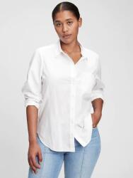GAP Риза от поплин The Perfect Shirt GAP GAP | Byal | ЖЕНИ | XXS