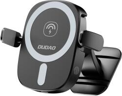 Dudao FW11 autós telefontartó és induktív töltő szellőzőrácsra/műszerfalra 15 W - fekete