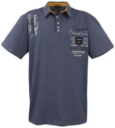 LAVECCHIA tricou polo barbati 608 oversize Gri inchis 5XL