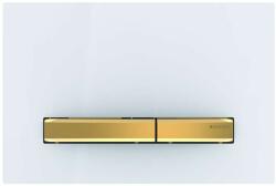 Geberit Sigma50 - Clapetă de acționare spălare, alb/alamă 115.672. 11.2 (115.672.11.2)