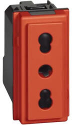 Legrand Priza, Modulara, 2P+T, 10/16A1M, 250Vac, Rosie, Bticino, Living, Now, KR4180 (KR4180)