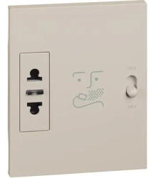 Legrand Priza, aparat, de, ras, Modulara, 230V, Nisip, Bticino, Living, Now, KM4177 (KM4177)