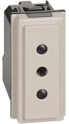 Legrand Priza, Modulara, 2P+T, 1M, 10A, 250Vac, Nisip, Bticino, Living, Now, KM4113 (KM4113)