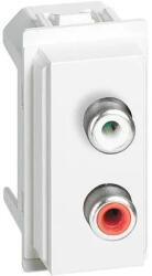 Legrand Priza, dubla, RCA, Modulara, 1M, Alb, Bticino, Living, Now, KW4269R (KW4269R)