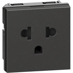 Legrand Priza, Modulara, 2P+T, Euro-US, 16A2M, Negru, Bticino, Living, Now, KG4126 (KG4126)