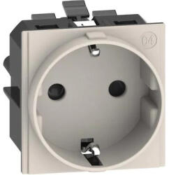 Legrand Priza, schuko, Modulara, standard, German, 2M, borne, automate, 2P+T, Nisip, Bticino, Living, Now, KM4141A (KM4141A)