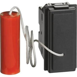 Legrand Intrerupator, cu, revenire, Modular, 1P, NO, 10A, tragere, Negru, Bticino, Living, Now, KG4033 (KG4033)