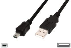 ASSMANN Connection cable USB A /miniUSB B M/M 3.0 m black basic (AK-300130-030-S)