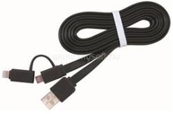 Gembird USB-A 2.0 -> Lightning USB-B 2.0 micro M/M töltőkábel 1m fekete (CC-USB2-AMLM2-1M) (CC-USB2-AMLM2-1M)