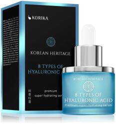KORIKA Korean Heritage 8 Types of Hyaluronic Acid Premium Super Hydrating Serum ser facial hidratant, cu 8 tipuri de acid hialuronic 30 ml