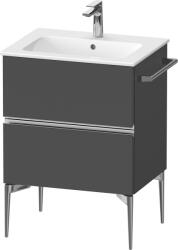 Duravit Sivida dulap 61x47.7x59.1 cm sub chiuveta pe perete grafit-crom SV4643010490000 (SV4643010490000)