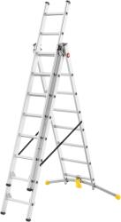 Hailo Scara aluminiu Hailo HobbyLOT Combination, 2 x 8 + 1 x 9 trepte (1420507)