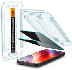 Spigen Glass tR EZ Fit (Privacy) 2 Pack transparency iPhone 16 Pro üvegfólia (AGL07929)