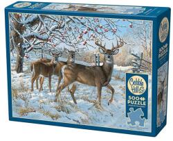 Cobble Hill 500 db-os puzzle - Winter Deer (45024) (45024)