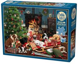 Cobble Hill 500 db-os puzzle - Christmas Puppies (45091) (45091)