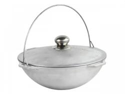 BRIZOLL Ceaun asiatic aluminiu alimentar Brizoll, capacitate 6 litri, usor de manevrat (14844)