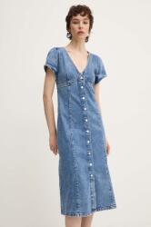 Tommy Hilfiger rochie jeans midi, evazati, DW0DW18666 9BYH-SUD09I_55J (DW0DW18666)