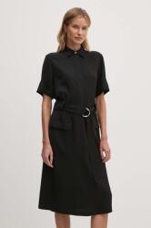 Tommy Hilfiger rochie culoarea negru, mini, dreaptă, WW0WW42728 9BYH-SUD026_99X (WW0WW42728)