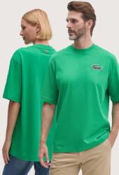 Lacoste tricou din bumbac culoarea verde, cu imprimeu PPYX-TSU00B_77X