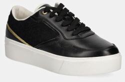 Tommy Hilfiger sneakers PLATFORM MONOGRAM SNEAKER culoarea negru, FW0FW08121 9BYH-OBD0JY_99X