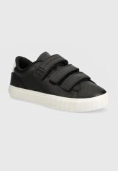 Tommy Hilfiger sneakers din piele TJW CUPSOLE SNEAKER VELCRO culoarea negru, EN0EN02568 9BYH-OBD22L_99X