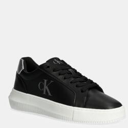 Calvin Klein sneakers din piele CHUNKY CUPSOLE LACEUP LTH culoarea negru, YW0YW01687 9BYH-OBD1ER_99A