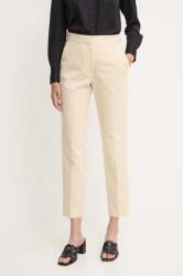 Calvin Klein pantaloni femei, culoarea bej, drept, high waist, K20K206885 9BYH-SPD00C_08X (K20K206885)