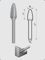 Berger Turbómaró 8 x 20 mm íves forma, gömbölyített végű, RBF 0820/S6 MX (031401-0231)